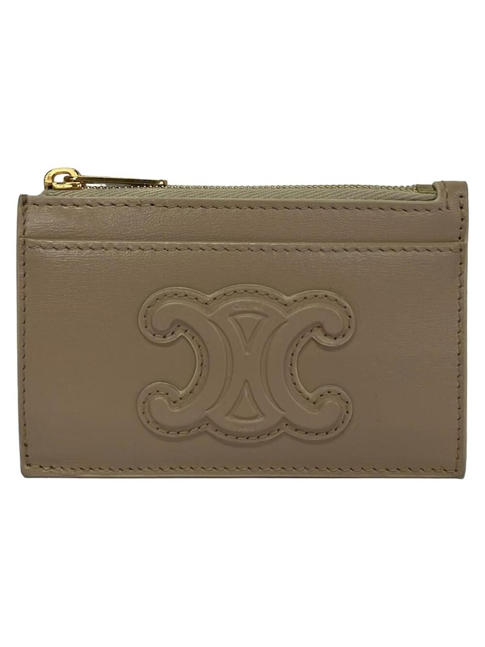Celine Card Holder With Zip Cuir #358432C69B